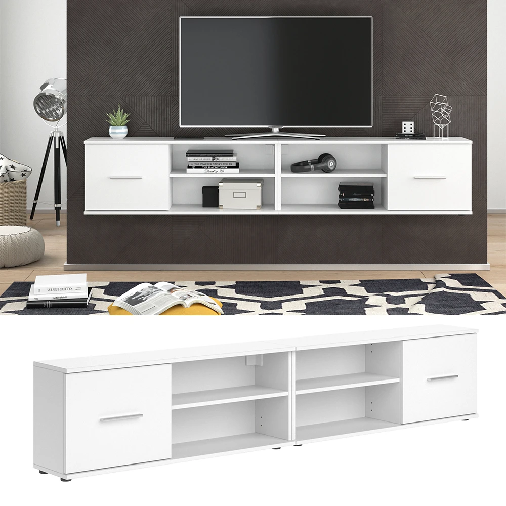 Lowboard "Nika" Weiß 103 X 39 Cm Vicco 4 Lowboard "Nika" Weiß 103 X 39 Cm Vicco – Bild 2