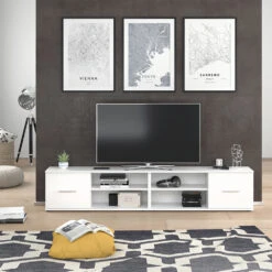 Lowboard "Nika" Weiß 103 X 39 Cm Vicco 13 Lowboard "Nika" Weiß 103 X 39 Cm Vicco -Möbel Store m3325 04 ol