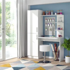 Schreibtisch "Tessa" Weiß 123 X 52 Cm Vicco -Möbel Store m3327 04 ol