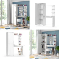 Schreibtisch "Tessa" Weiß 123 X 52 Cm Vicco -Möbel Store m3327 08 ol