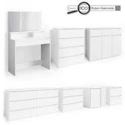 Flurgarderobe "Ruben" Weiß 6er Set Vicco -Möbel Store m3334 09 ol