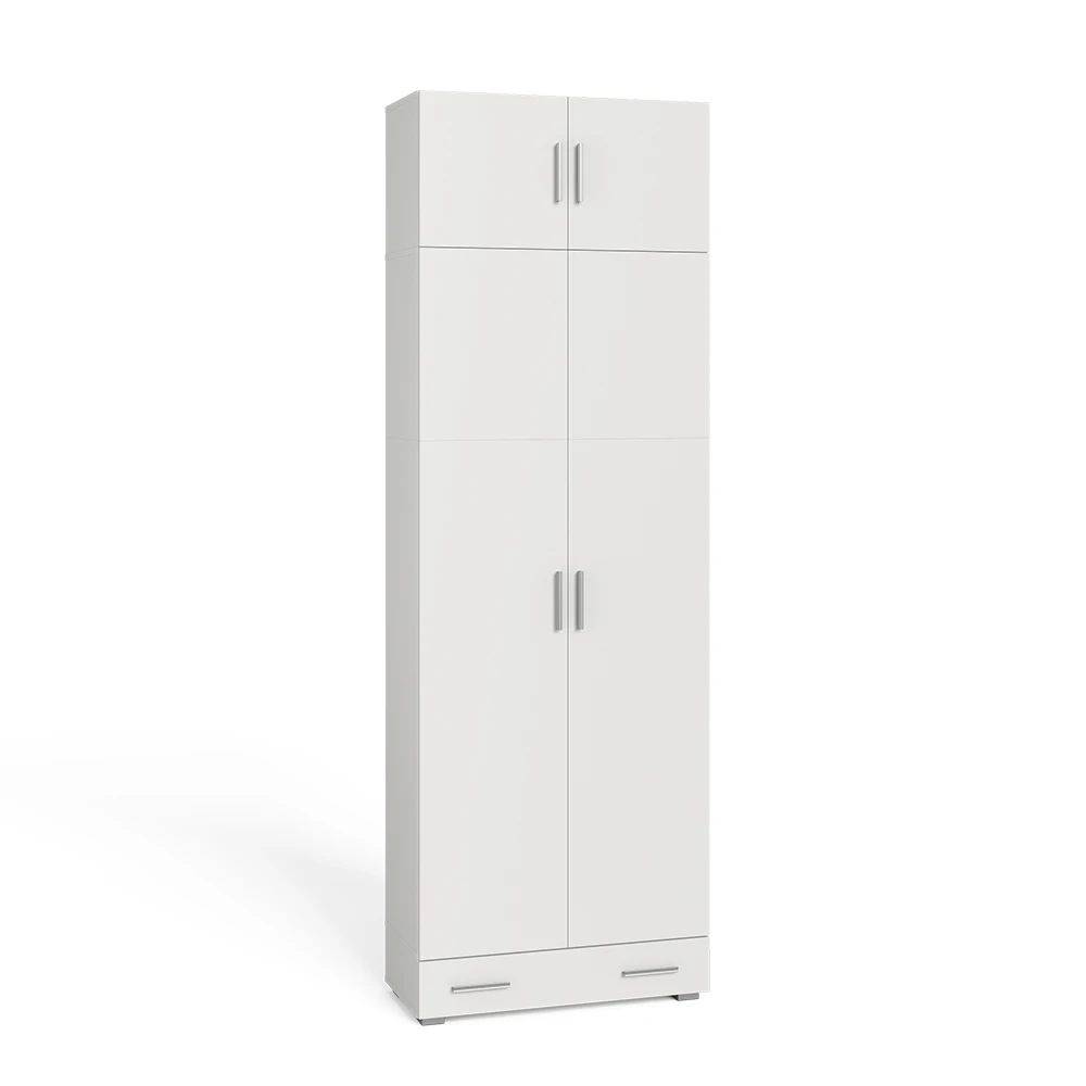 Aktenregal "Ingo" Weiß 80 X 240 Cm Mit Schrankaufsatz Und Schublade Vicco 3 Aktenregal "Ingo" Weiß 80 X 240 Cm Mit Schrankaufsatz Und Schublade Vicco