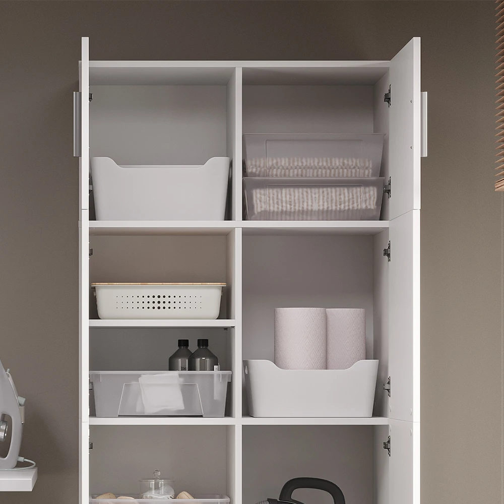 Aktenregal "Ingo" Weiß 80 X 240 Cm Mit Schrankaufsatz Und Schublade Vicco 7 Aktenregal "Ingo" Weiß 80 X 240 Cm Mit Schrankaufsatz Und Schublade Vicco – Bild 5