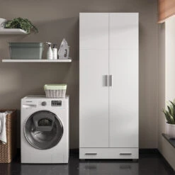 Aktenregal "Ingo" Weiß 80 X 204 Cm Mit Schublade Vicco -Möbel Store m3353 sm 04 ol