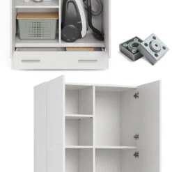 Aktenregal "Ingo" Weiß 80 X 204 Cm Mit Schublade Vicco -Möbel Store m3353 sm 06 ol