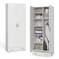 Aktenregal "Ingo" Weiß 80 X 204 Cm Mit Schublade Vicco -Möbel Store m3353 sm 07 ol