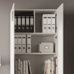 Aktenregal "Frank" Weiß 80 X 240 Cm Mit Schrankaufsatz Und Schublade Vicco -Möbel Store m3354 am sm 05 ol