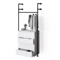 Sideboard "Ruben" Weiß/Schwarz 97 X 220 Cm Vicco -Möbel Store m3358 07 ol