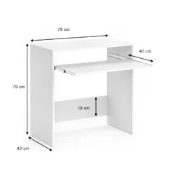 Schreibtisch "Nils" Weiß 79 X 43 Cm Vicco -Möbel Store m3363 03 ol