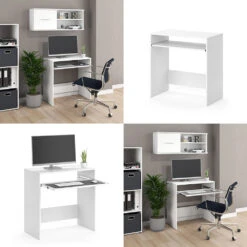 Schreibtisch "Nils" Weiß 79 X 43 Cm Vicco -Möbel Store m3363 08 ol