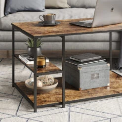 Couchtisch "Fyrk" Eiche Rustikal/Schwarz 90 X 48.5 Cm Vicco 13 Couchtisch "Fyrk" Eiche Rustikal/Schwarz 90 X 48.5 Cm Vicco -Möbel Store m3368 05 ol