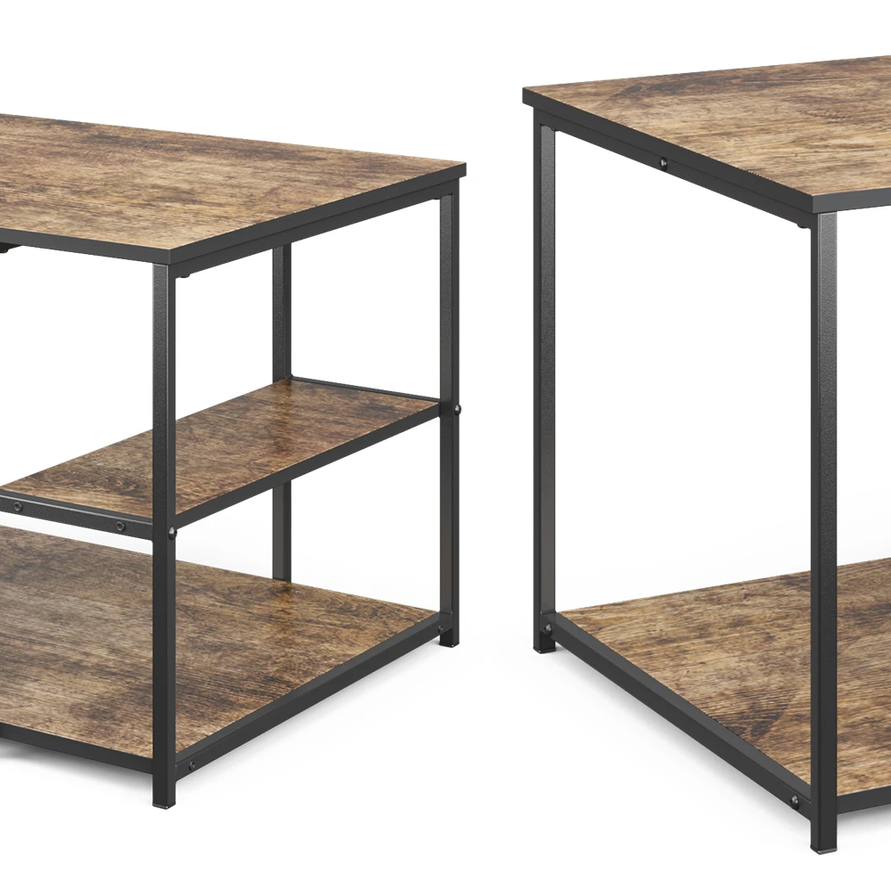 Couchtisch "Fyrk" Eiche Rustikal/Schwarz 90 X 48.5 Cm Vicco 8 Couchtisch "Fyrk" Eiche Rustikal/Schwarz 90 X 48.5 Cm Vicco – Bild 6