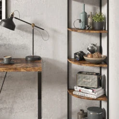 Bücherregal "Fyrk" Eiche Rustikal/Schwarz 40 X 180 Cm Vicco 13 Bücherregal "Fyrk" Eiche Rustikal/Schwarz 40 X 180 Cm Vicco -Möbel Store m3370 05 ol