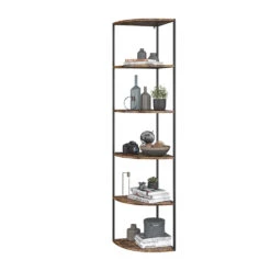 Bücherregal "Fyrk" Eiche Rustikal/Schwarz 40 X 180 Cm Vicco 15 Bücherregal "Fyrk" Eiche Rustikal/Schwarz 40 X 180 Cm Vicco -Möbel Store m3370 07 ol