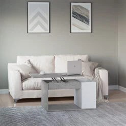 Couchtisch "Hugo" Weiß/Beton 90 X 49 Cm Vicco -Möbel Store m3371 04 ol