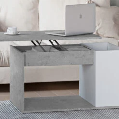 Couchtisch "Hugo" Weiß/Beton 90 X 49 Cm Vicco -Möbel Store m3371 05 ol