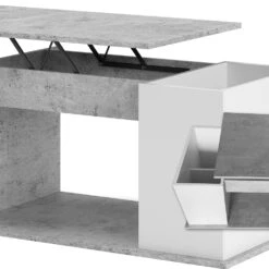 Couchtisch "Hugo" Weiß/Beton 90 X 49 Cm Vicco -Möbel Store m3371 06 ol