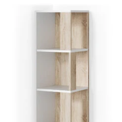 Eckregal "Lio" Weiß/Sonoma 33.3 X 162.2 Cm Vicco -Möbel Store m3380 06 ol