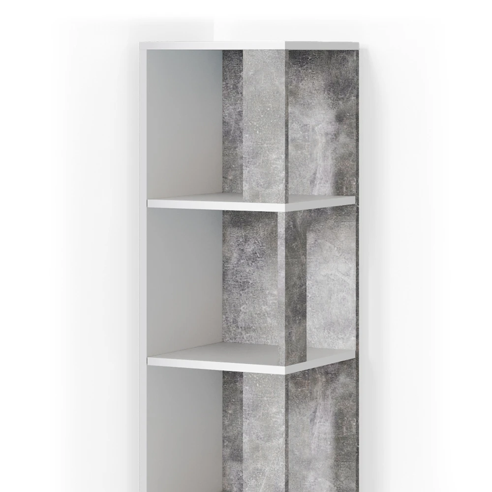 Eckregal "Lio" Weiß/Beton 33.3 X 162.2 Cm Vicco 8 Eckregal "Lio" Weiß/Beton 33.3 X 162.2 Cm Vicco – Bild 6