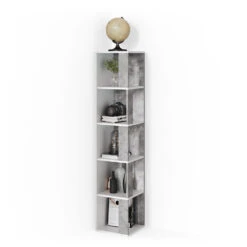 Eckregal "Lio" Weiß/Beton 33.3 X 162.2 Cm Vicco 15 Eckregal "Lio" Weiß/Beton 33.3 X 162.2 Cm Vicco -Möbel Store m3381 07 ol