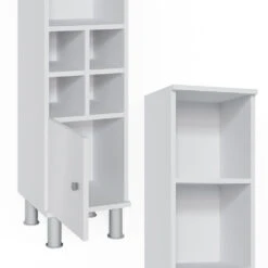 Midischrank "Fynn" Weiß 30 X 130.6 Cm Kleine Tür Vicco -Möbel Store m3413 06 ol