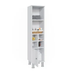 Midischrank "Fynn" Weiß 30 X 130.6 Cm Kleine Tür Vicco -Möbel Store m3413 07 ol