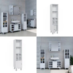 Midischrank "Fynn" Weiß 30 X 130.6 Cm Kleine Tür Vicco -Möbel Store m3413 08 ol