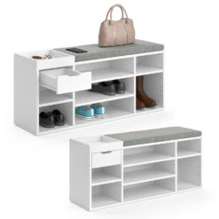 Schuhbank "Eleon" Weiß 101 X 45 Cm Vicco -Möbel Store m3454 07 ol