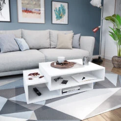 Couchtisch "Bari" Weiß 105 X 32 Cm Vicco -Möbel Store m3456 04 ol