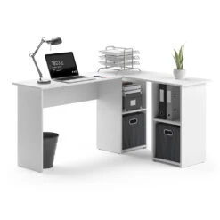 Eckschreibtisch "Carlo" Weiß 136 X 112 Cm Vicco -Möbel Store m3488 07 ol