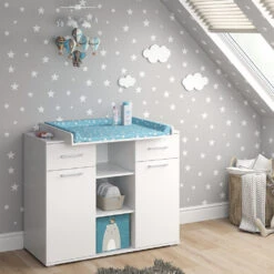 Wickelkommode "Leonie" Weiß 113 X 100 Cm Vicco -Möbel Store m3533 04 ol