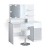 Schminktisch "Elisa" Weiß 120 Cm Mit LED Beleuchtung Und Hocker Vicco 1 Schminktisch "Elisa" Weiß 120 Cm Mit LED Beleuchtung Und Hocker Vicco -Möbel Store m3583 hw l 01 ol