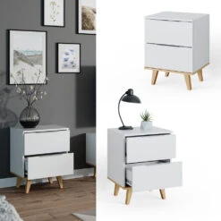 Sideboard "Nautica" Weiß/Sonoma 45 X 61 Cm Vicco 10 Sideboard "Nautica" Weiß/Sonoma 45 X 61 Cm Vicco -Möbel Store m3674 02 ol