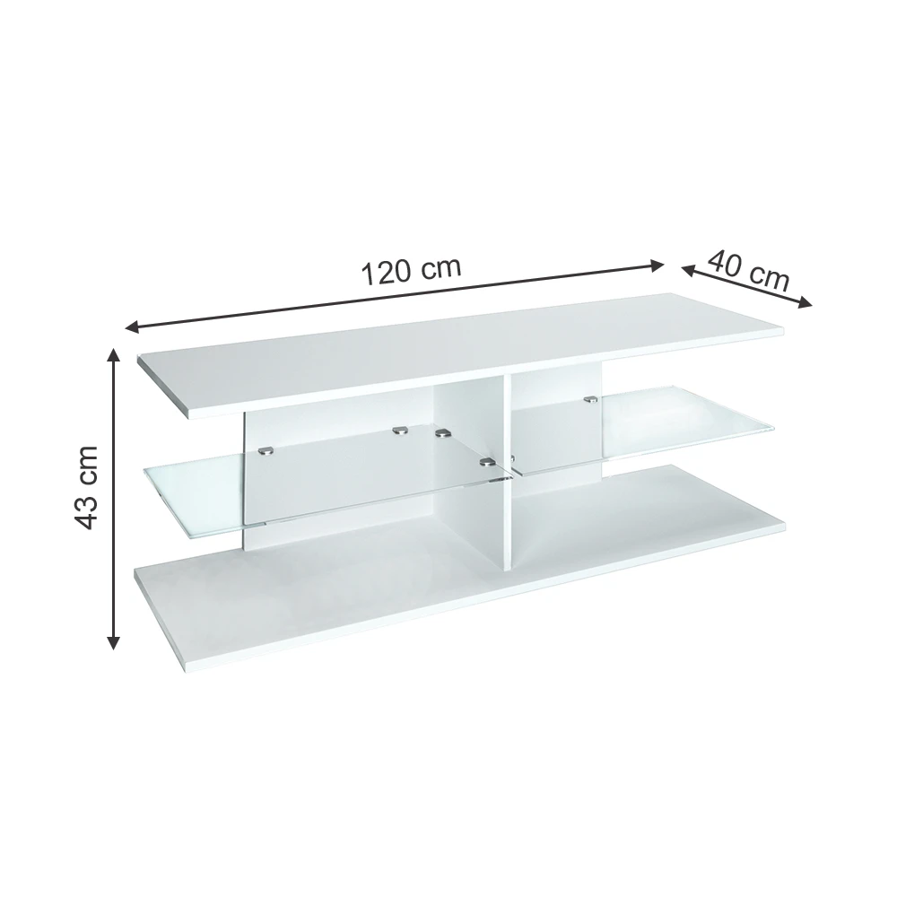 Lowboard "Lara" Weiß Vicco 5 Lowboard "Lara" Weiß Vicco – Bild 3