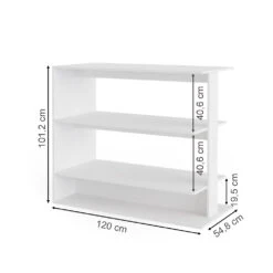 Bartisch "Bristol" Weiß 120 X 55 Cm Vicco 11 Bartisch "Bristol" Weiß 120 X 55 Cm Vicco -Möbel Store m3724 03 ol