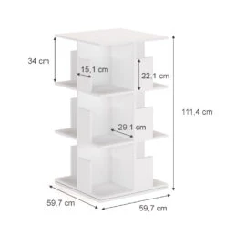 Bücherregal "Alfa" Weiß 60 X 111 Cm Vicco -Möbel Store m3750 03 ol