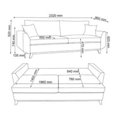 Sofa "Sidney" Blau 230 Cm Vitalispa 11 Sofa "Sidney" Blau 230 Cm Vitalispa -Möbel Store m3792 03 ol