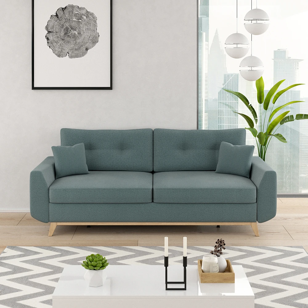 Sofa "Sidney" Blau 230 Cm Vitalispa 6 Sofa "Sidney" Blau 230 Cm Vitalispa – Bild 4