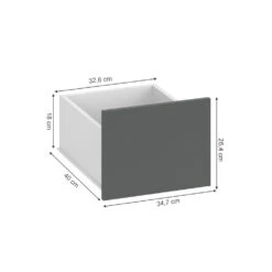 Schubladen "Visit" Anthrazit 35 X 26 Cm 2er Set Vicco -Möbel Store m3825 03 ol