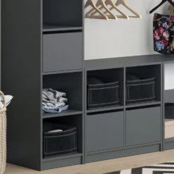 Schubladen "Visit" Anthrazit 35 X 26 Cm 2er Set Vicco -Möbel Store m3825 05 ol