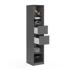 Schubladen "Visit" Anthrazit 35 X 26 Cm 2er Set Vicco -Möbel Store m3825 07 ol