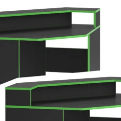 Gaming Tisch "Kron" Schwarz/Grün 90 X 90 Cm Eckform Vicco 15 Gaming Tisch "Kron" Schwarz/Grün 90 X 90 Cm Eckform Vicco -Möbel Store m4018 06 ol