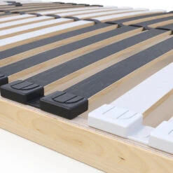 Lattenrost Weiß/Schwarz 90x200 Cm 2er Set, 28 Federholzleisten Vitalispa -Möbel Store m4038 2er 07 ol