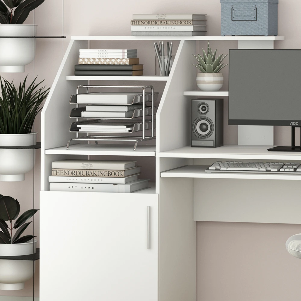 Schreibtisch "Edwin" Weiß 166 X 50.5 Cm Vicco 7 Schreibtisch "Edwin" Weiß 166 X 50.5 Cm Vicco – Bild 5