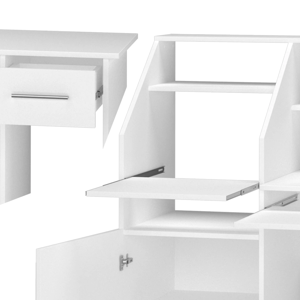 Schreibtisch "Edwin" Weiß 166 X 50.5 Cm Vicco 8 Schreibtisch "Edwin" Weiß 166 X 50.5 Cm Vicco – Bild 6