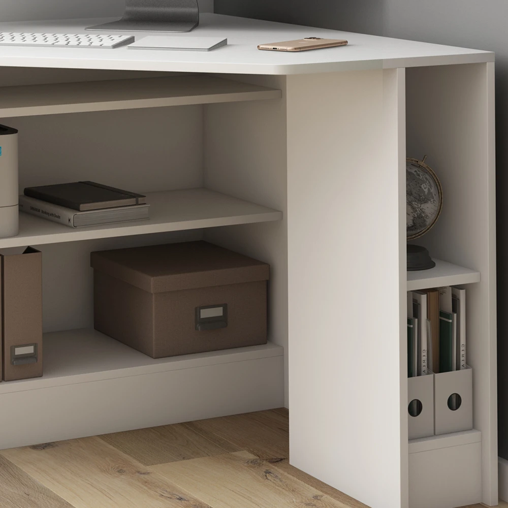 Eckschreibtisch "Alvaro" Weiß 94 X 94 Cm Vicco 7 Eckschreibtisch "Alvaro" Weiß 94 X 94 Cm Vicco – Bild 5