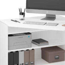 Eckschreibtisch "Alvaro" Weiß 94 X 94 Cm Vicco 14 Eckschreibtisch "Alvaro" Weiß 94 X 94 Cm Vicco -Möbel Store m4076 06 ol