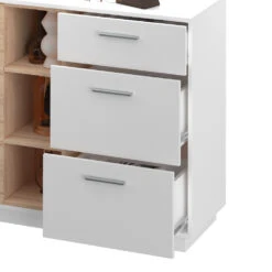 Sideboard "Beatrice" Weiß/Sonoma 127 X 88 Cm Vicco 14 Sideboard "Beatrice" Weiß/Sonoma 127 X 88 Cm Vicco -Möbel Store m4091 06 ol