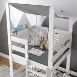 Hausbett "Tom" Weiß 90x200 Cm Vitalispa -Möbel Store m4096 05 ol