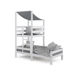 Hausbett "Tom" Weiß 90x200 Cm Vitalispa -Möbel Store m4096 07 ol